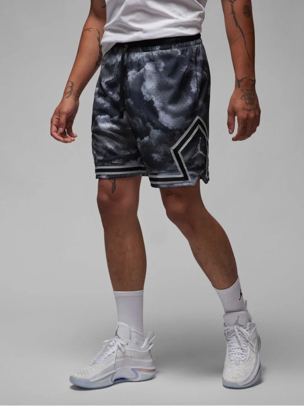 Nike Air Jordan Jumpman Diamond Shorts Black Camo Size M